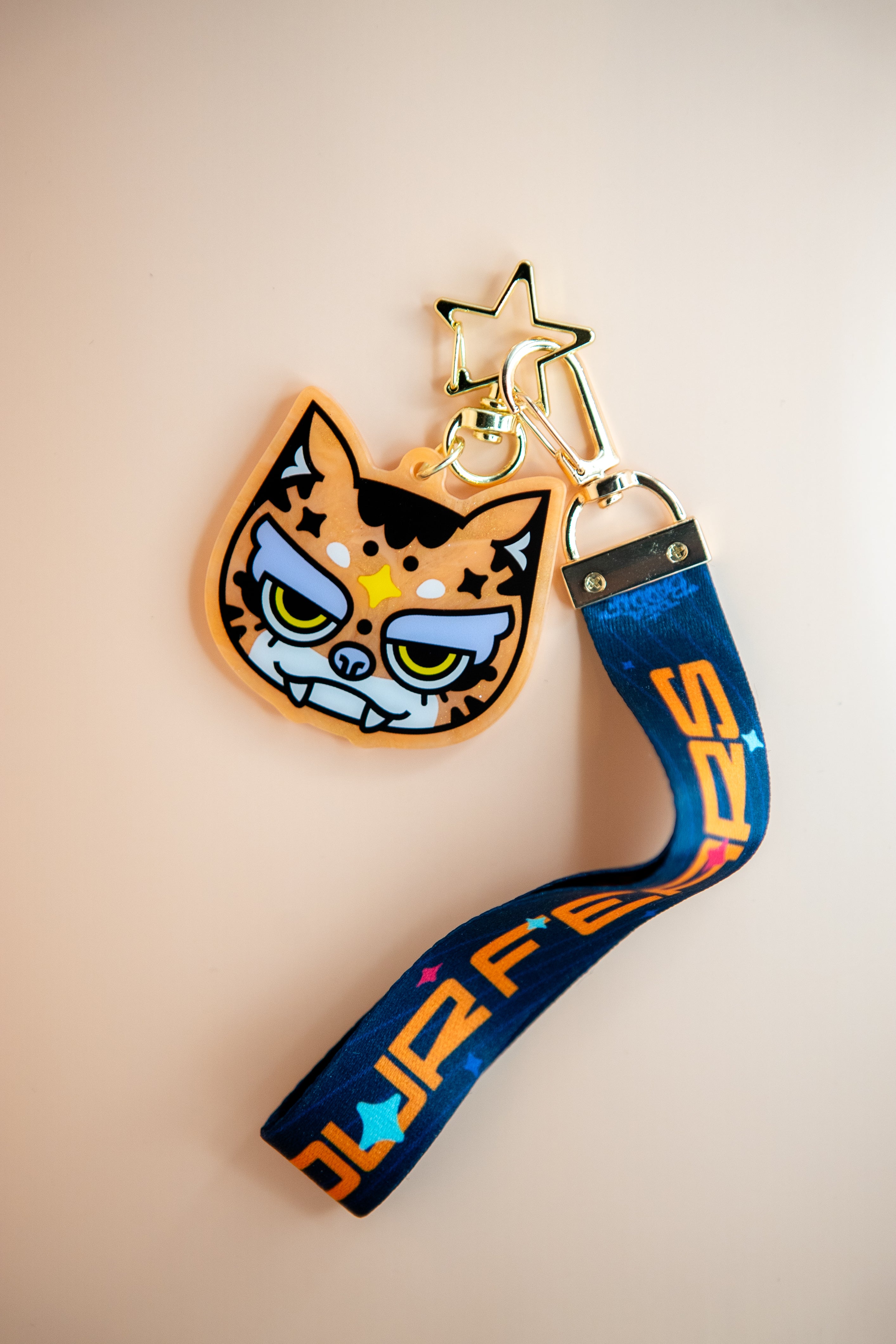 Cosmic Tiger Pearl Acrylic Keychain – Dieabaddie